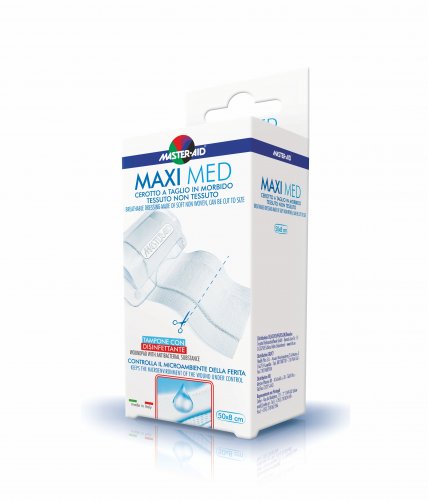 Master Aid Maxi Med Αυτοκόλλητη γάζα 50x6cm